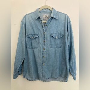 Vintage Denim Button Down Shirt
